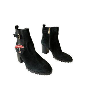 Blondo Turner Genuine Suede Waterproof Block Heel Sz 9 NEW